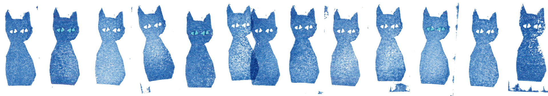 mt Masking Tape x mina Perhonen [MTMINA37] - Blue Cat